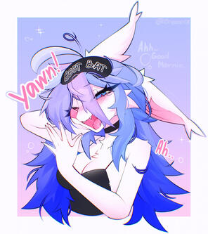 Colored sketch with simple background